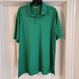 Adidas Men's Green Climacool short sleeved Polo Shirt XL